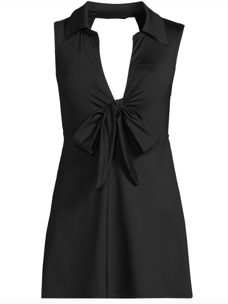 Swim Dress Swim Suit With Polo Collar
